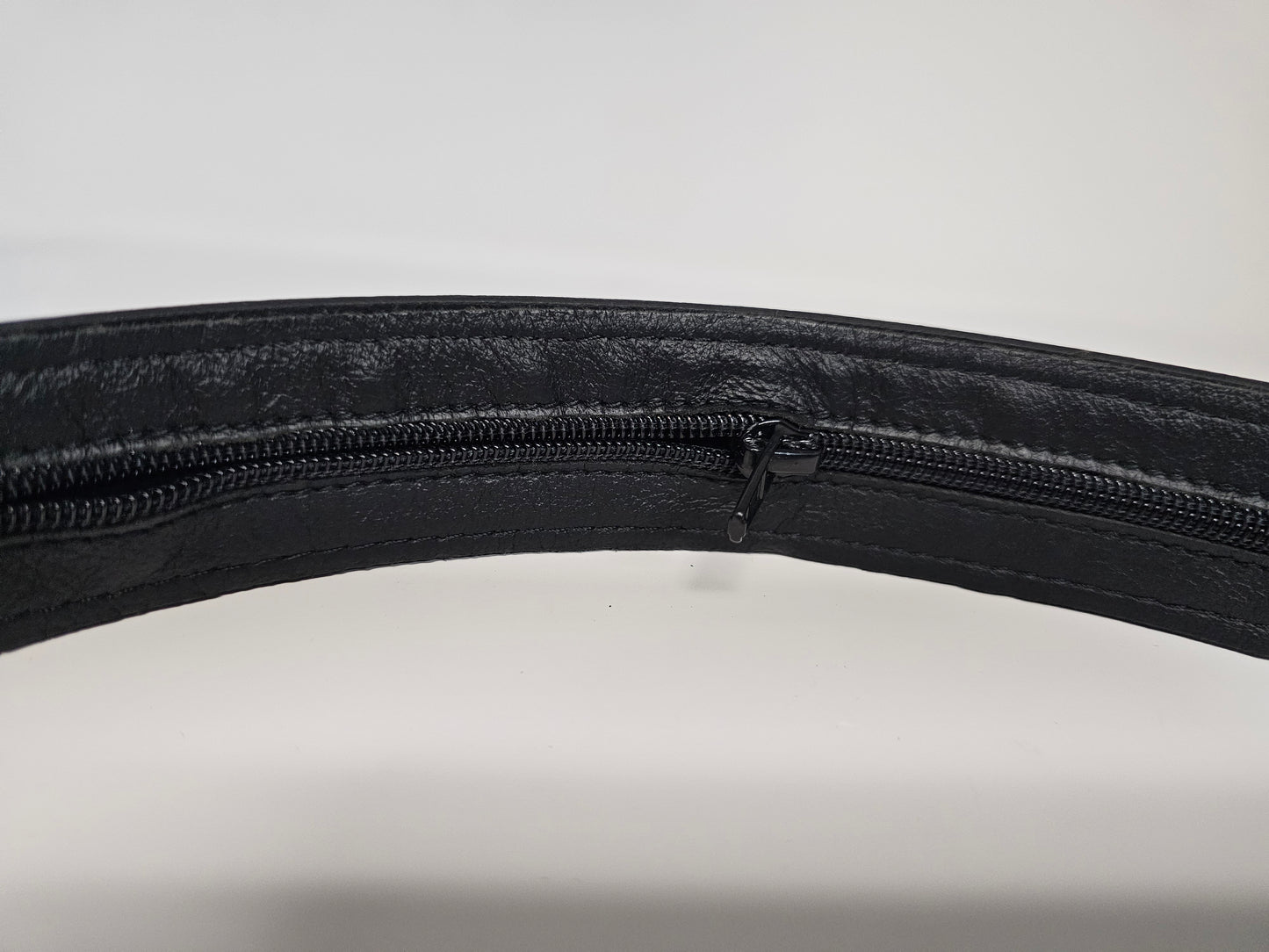 Concealment Money Belt - Leather Black