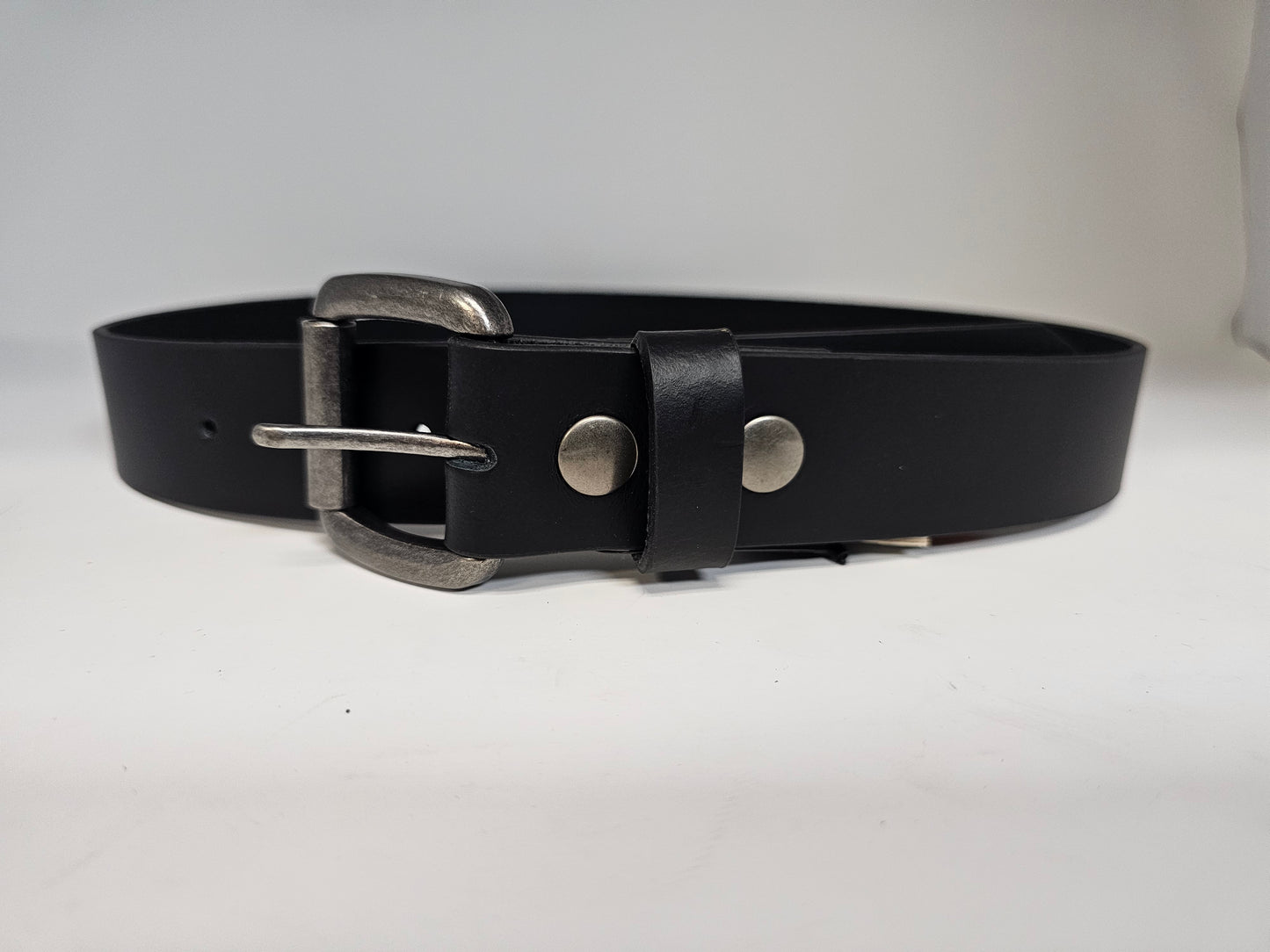 Black Veg Leather Belt