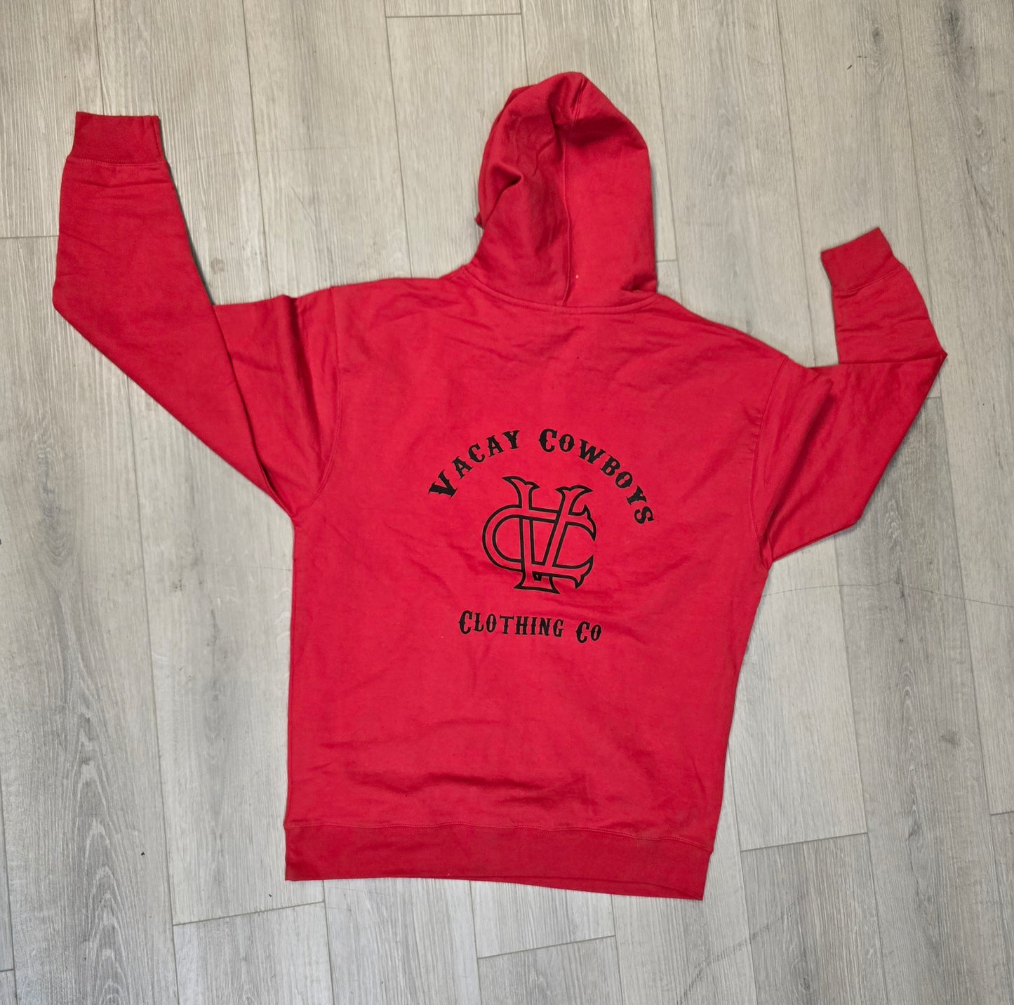 VC Monogram - Pull Over Hoodie - Red