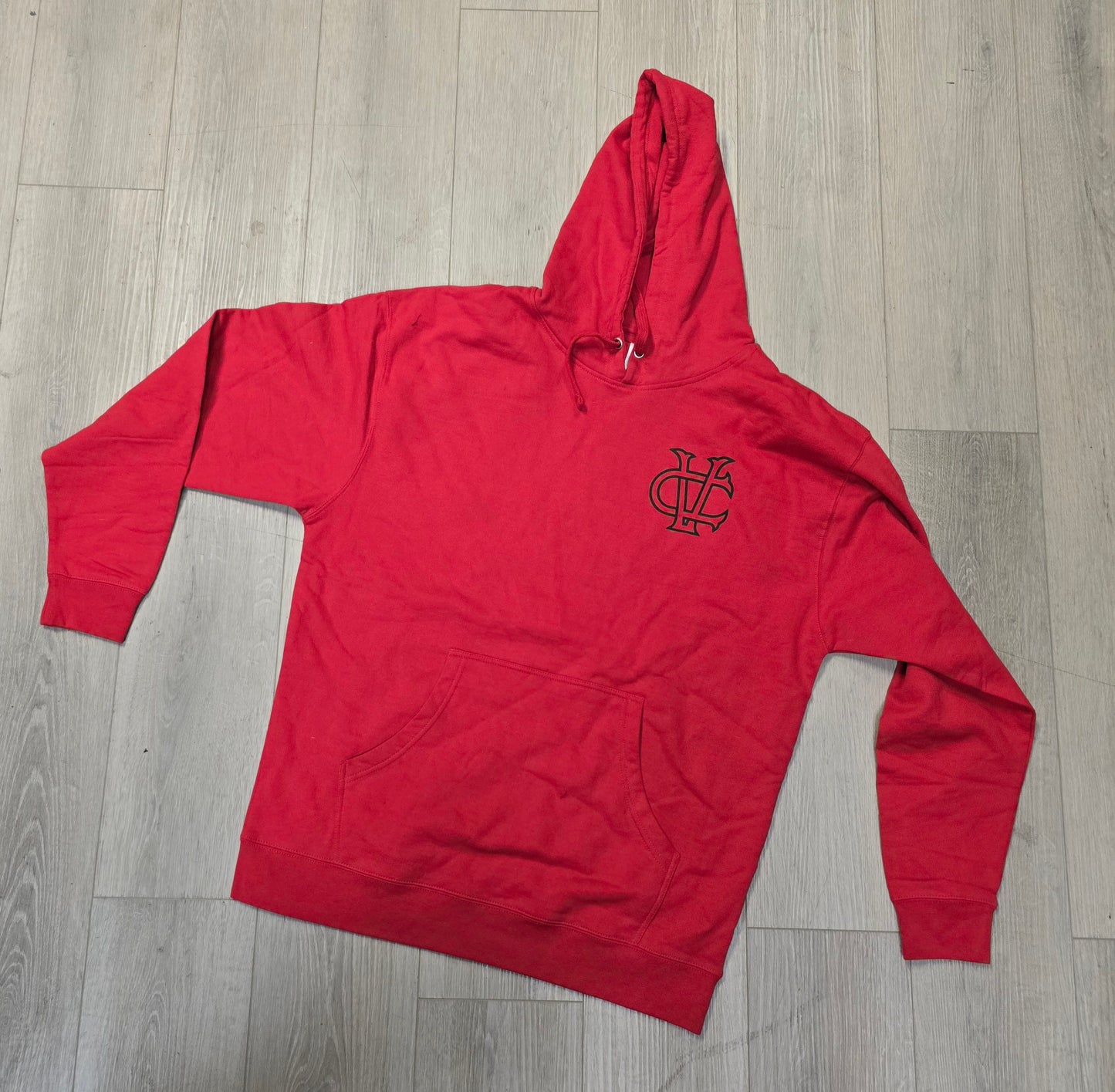 VC Monogram - Pull Over Hoodie - Red