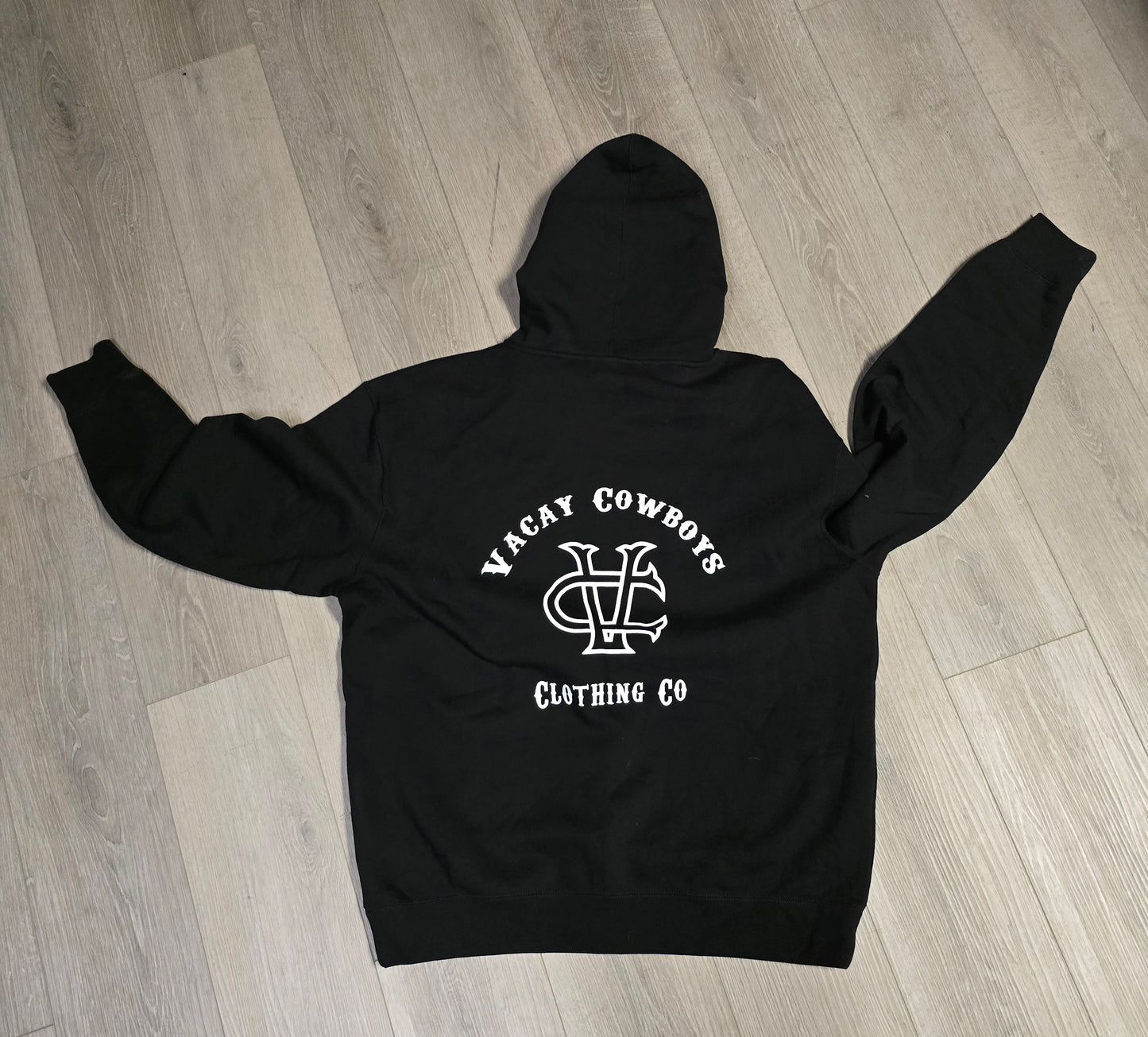 VC Monogram - Black Zip up Hoodie